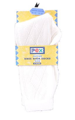 Picture of Girls Knee High Socks - Pex - Pearl 4079