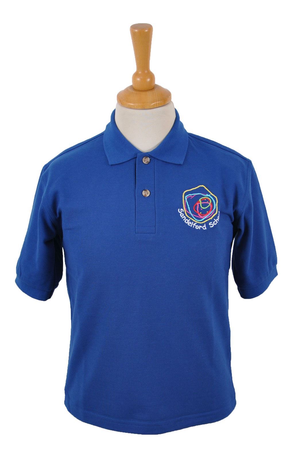 Picture of Sandelford School Dark Royal Polo Shirt - Blue Max