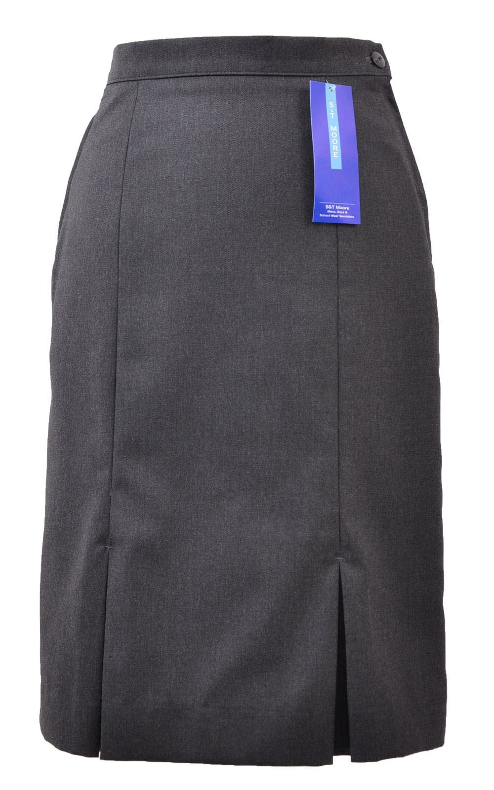 Picture of Grey Kick Pleat Skirt - S&T
