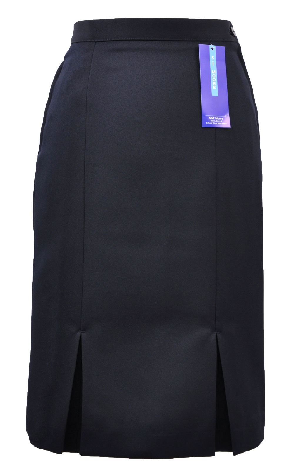 Picture of Navy Kick Pleat Skirt - S&T