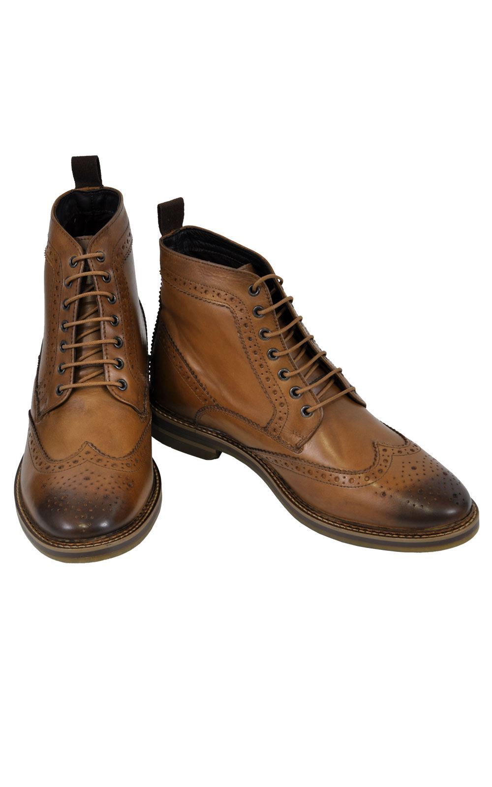 base london hurst wingtip leather boot