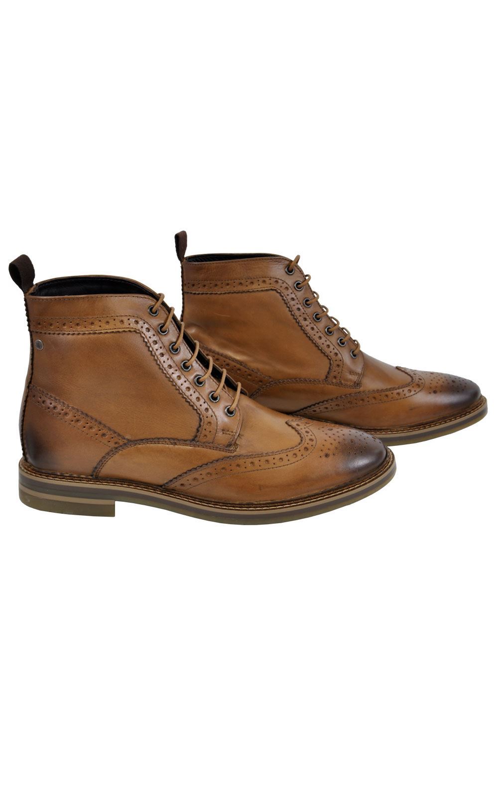 base london hurst wingtip leather boot