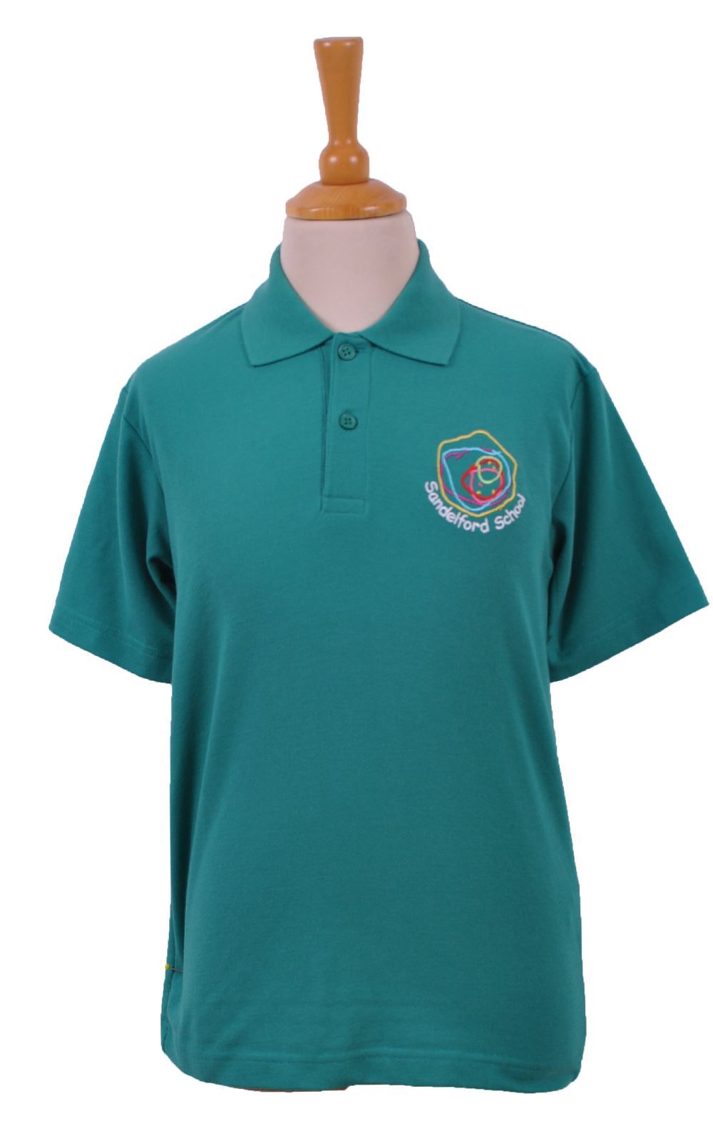 Picture of Sandelford School Deep Jade Polo Shirt - Woodbank