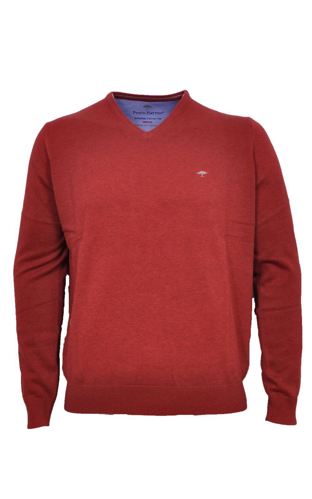 Picture of Fynch Hatton V Neck Pullover 1220-211