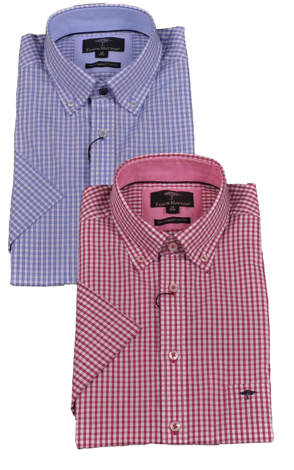 Picture of Fynch Hatton Short Sleeve Shirt 1120-5021