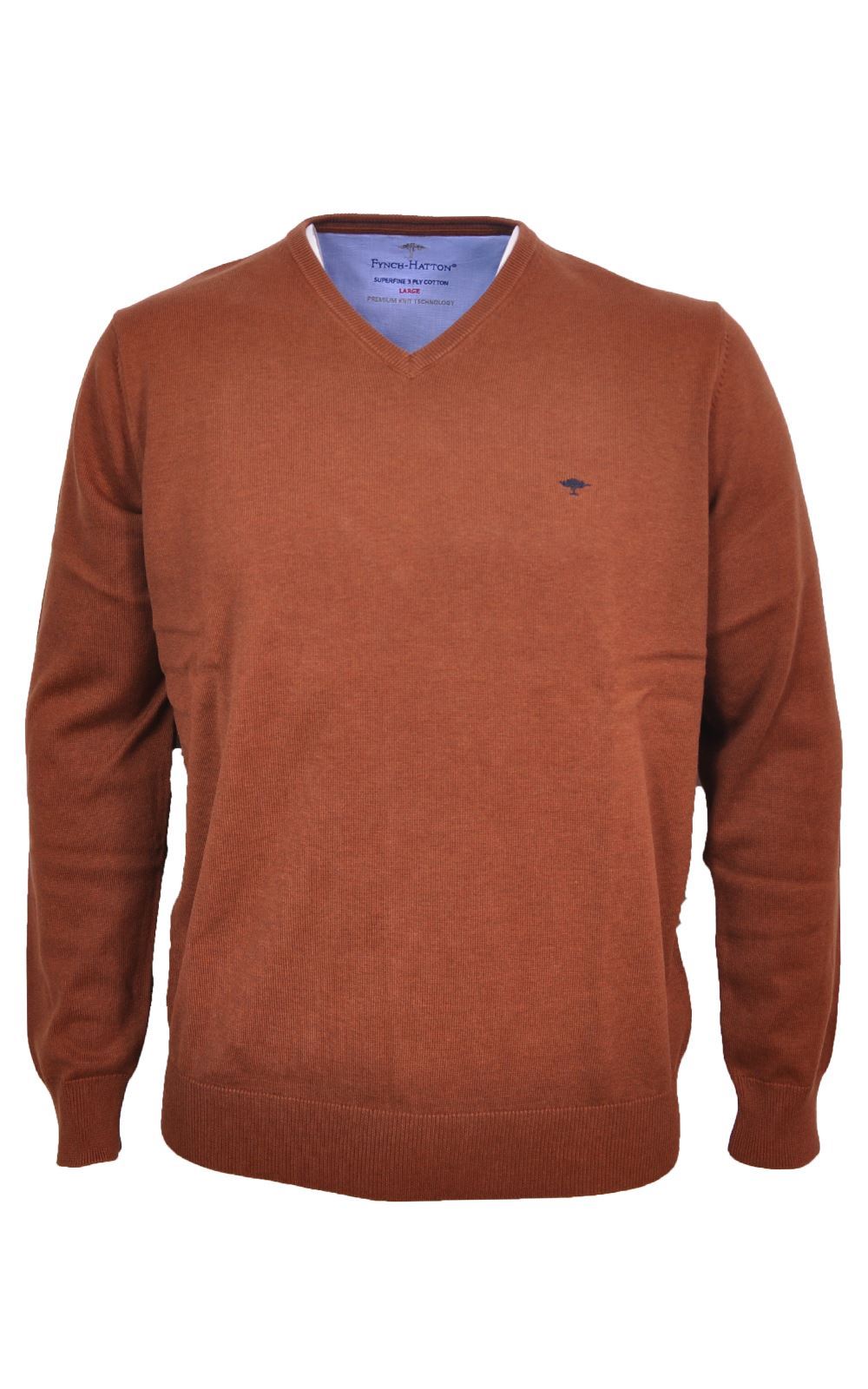 Picture of Fynch-Hatton V-Neck Pullover 1213-211