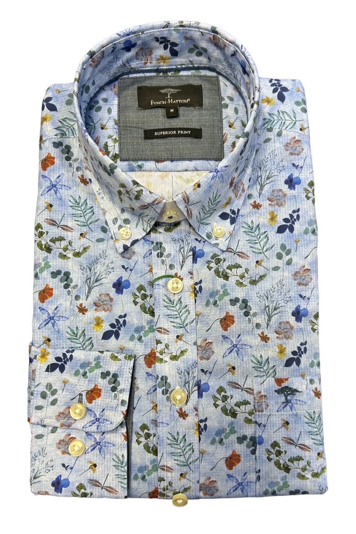 S&T Moore. Fynch Hatton Long Sleeve Shirt 1309-5003