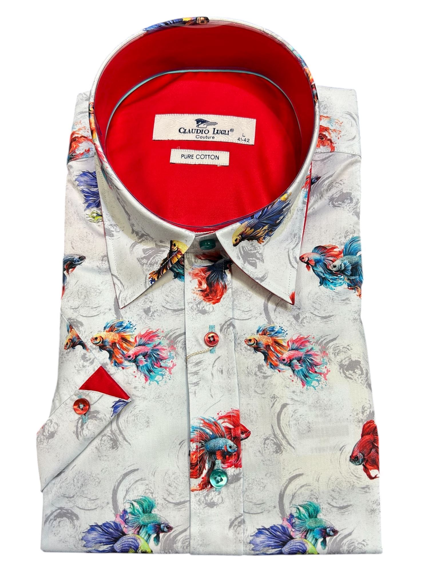 Picture of Claudio Lugli Short Sleeve Shirt CP6479